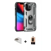 MARSİLYAN™- iPhone 13 Pro Max Kılıf Ahenk Klasik Koleksiyonu - Şeffaf Maxco Cam Ekran Koruyucu + Pers Alüminyum Kamera Lens - GD