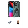 MARSİLYAN™- iPhone 13 Pro Max Kılıf Ahenk Klasik Koleksiyonu - Şeffaf Maxco Cam Ekran Koruyucu + Renkli Kamera Lens Koruma Cam - YL
