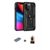 MARSİLYAN™- iPhone 13 Pro Max Kılıf Ahenk Klasik Koleksiyonu - Şeffaf Maxco Cam Ekran Koruyucu + Renkli Kamera Lens Koruma Cam - YL