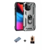 MARSİLYAN™- iPhone 13 Pro Max Kılıf Ahenk Klasik Koleksiyonu - Şeffaf Maxco Cam Ekran Koruyucu + Shine Kamera Lens Koruma Cam - PE