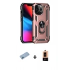 MARSİLYAN™- iPhone 13 Pro Max Kılıf Ahenk Klasik Koleksiyonu - Şeffaf Maxco Cam Ekran Koruyucu + Shine Kamera Lens Koruma Cam - MI