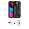 MARSİLYAN™- iPhone 13 Pro Max Kılıf Ahenk Klasik Koleksiyonu - Şeffaf Pasifik Cam Ekran Koruyucu + Pers Alüminyum Kamera Lens - GI