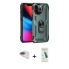 MARSİLYAN™- iPhone 13 Pro Max Kılıf Ahenk Klasik Koleksiyonu - Şeffaf Pasifik Cam Ekran Koruyucu + Pers Alüminyum Kamera Lens - GI