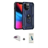 MARSİLYAN™- iPhone 13 Pro Max Kılıf Ahenk Klasik Koleksiyonu - Şeffaf Pasifik Cam Ekran Koruyucu + Pers Alüminyum Kamera Lens - GI