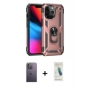 MARSİLYAN™- iPhone 13 Pro Max Kılıf Ahenk Klasik Koleksiyonu - Şeffaf Pasifik Cam Ekran Koruyucu + Neon Fosforlu Kamera Lens - BZ