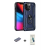 MARSİLYAN™- iPhone 13 Pro Max Kılıf Ahenk Klasik Koleksiyonu - Şeffaf Pasifik Cam Ekran Koruyucu + Renkli Kamera Lens Koruma Cam - PE