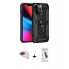 MARSİLYAN™- iPhone 13 Pro Max Kılıf Ahenk Klasik Koleksiyonu - Şeffaf Pasifik Cam Ekran Koruyucu + Pers Alüminyum Kamera Lens - KI