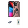 MARSİLYAN™- iPhone 13 Pro Max Kılıf Ahenk Klasik Koleksiyonu - Şeffaf Pasifik Cam Ekran Koruyucu + Renkli Kamera Lens Koruma Cam - YL