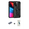 MARSİLYAN™- iPhone 13 Pro Max Kılıf Ahenk Klasik Koleksiyonu - Şeffaf Pasifik Cam Ekran Koruyucu + Renkli Kamera Lens Koruma Cam - MI