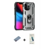 MARSİLYAN™- iPhone 13 Pro Max Kılıf Ahenk Klasik Koleksiyonu - Şeffaf Pasifik Cam Ekran Koruyucu + Shine Kamera Lens Koruma Cam - PE