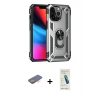 MARSİLYAN™- iPhone 13 Pro Max Kılıf Ahenk Klasik Koleksiyonu - Şeffaf Pasifik Cam Ekran Koruyucu + Renkli Kamera Lens Koruma Cam - TU