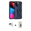 MARSİLYAN™- iPhone 13 Pro Max Kılıf Ahenk Klasik Koleksiyonu - Siyah 6D Mat Seramik Hayalet Nano Ekran Koruyucu + Pers Alüminyum Kamera Lens - LT