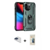 MARSİLYAN™- iPhone 13 Pro Max Kılıf Ahenk Klasik Koleksiyonu - Siyah 6D Mat Seramik Hayalet Nano Ekran Koruyucu + Pers Alüminyum Kamera Lens - LT