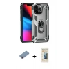 MARSİLYAN™- iPhone 13 Pro Max Kılıf Ahenk Klasik Koleksiyonu - Siyah 6D Mat Seramik Hayalet Nano Ekran Koruyucu + Shine Kamera Lens Koruma Cam - PE