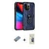 MARSİLYAN™- iPhone 13 Pro Max Kılıf Ahenk Klasik Koleksiyonu - Siyah 6D Mat Seramik Hayalet Nano Ekran Koruyucu + Shine Kamera Lens Koruma Cam - GI