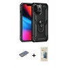 MARSİLYAN™- iPhone 13 Pro Max Kılıf Ahenk Klasik Koleksiyonu - Siyah 6D Mat Seramik Hayalet Nano Ekran Koruyucu + Renkli Kamera Lens Koruma Cam - SI