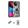 MARSİLYAN™- iPhone 13 Pro Max Kılıf Ahenk Klasik Koleksiyonu - Siyah Bilvis 3D Cam Ekran Koruyucu + Shine Kamera Lens Koruma Cam - PE