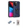 MARSİLYAN™- iPhone 13 Pro Max Kılıf Ahenk Klasik Koleksiyonu - Siyah Bilvis 3D Cam Ekran Koruyucu + Shine Kamera Lens Koruma Cam - PE