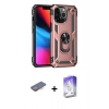MARSİLYAN™- iPhone 13 Pro Max Kılıf Ahenk Klasik Koleksiyonu - Siyah Bilvis 5in1 3D Magic Cam Ekran Koruyucu + Renkli Kamera Lens Koruma Cam - TU