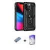 MARSİLYAN™- iPhone 13 Pro Max Kılıf Ahenk Klasik Koleksiyonu - Siyah Bilvis 5in1 3D Magic Cam Ekran Koruyucu + Shine Kamera Lens Koruma Cam - PE