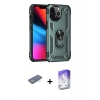 MARSİLYAN™- iPhone 13 Pro Max Kılıf Ahenk Klasik Koleksiyonu - Siyah Bilvis 5in1 3D Magic Cam Ekran Koruyucu + Renkli Kamera Lens Koruma Cam - YL