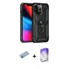 MARSİLYAN™- iPhone 13 Pro Max Kılıf Ahenk Klasik Koleksiyonu - Siyah Bilvis 5in1 3D Magic Cam Ekran Koruyucu + Shine Kamera Lens Koruma Cam - MI