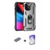 MARSİLYAN™- iPhone 13 Pro Max Kılıf Ahenk Klasik Koleksiyonu - Siyah Bilvis 5in1 3D Magic Cam Ekran Koruyucu + Renkli Kamera Lens Koruma Cam - TU