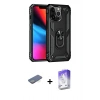 MARSİLYAN™- iPhone 13 Pro Max Kılıf Ahenk Klasik Koleksiyonu - Siyah Bilvis 5in1 3D Magic Cam Ekran Koruyucu + Renkli Kamera Lens Koruma Cam - YL