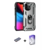 MARSİLYAN™- iPhone 13 Pro Max Kılıf Ahenk Klasik Koleksiyonu - Siyah Bilvis 5in1 3D Magic Cam Ekran Koruyucu + Renkli Kamera Lens Koruma Cam - SI