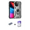 MARSİLYAN™- iPhone 13 Pro Max Kılıf Ahenk Klasik Koleksiyonu - Siyah Bilvis 5in1 3D Magic Cam Ekran Koruyucu + Renkli Kamera Lens Koruma Cam - YL