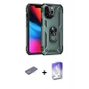 MARSİLYAN™- iPhone 13 Pro Max Kılıf Ahenk Klasik Koleksiyonu - Siyah Bilvis 5in1 3D Magic Cam Ekran Koruyucu + Renkli Kamera Lens Koruma Cam - SI