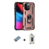 MARSİLYAN™- iPhone 13 Pro Max Kılıf Ahenk Klasik Koleksiyonu - Siyah Bilvis Hayalet Cam Ekran Koruyucu + Shine Kamera Lens Koruma Cam - GI