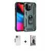 MARSİLYAN™- iPhone 13 Pro Max Kılıf Ahenk Klasik Koleksiyonu - Siyah Bilvis Hayalet Cam Ekran Koruyucu + Shine Kamera Lens - GD