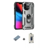 MARSİLYAN™- iPhone 13 Pro Max Kılıf Ahenk Klasik Koleksiyonu - Siyah Bilvis Hayalet Cam Ekran Koruyucu + Shine Kamera Lens Koruma Cam - GI