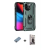 MARSİLYAN™- iPhone 13 Pro Max Kılıf Ahenk Klasik Koleksiyonu - Siyah Bilvis Hayalet Cam Ekran Koruyucu + Shine Kamera Lens Koruma Cam - GI