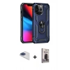 MARSİLYAN™- iPhone 13 Pro Max Kılıf Ahenk Klasik Koleksiyonu - Siyah Bilvis Hayalet Cam Ekran Koruyucu + Pers Alüminyum Kamera Lens - LT