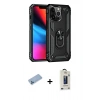 MARSİLYAN™- iPhone 13 Pro Max Kılıf Ahenk Klasik Koleksiyonu - Siyah Bilvis Hayalet Cam Ekran Koruyucu + Shine Kamera Lens Koruma Cam - MI