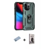MARSİLYAN™- iPhone 13 Pro Max Kılıf Ahenk Klasik Koleksiyonu - Siyah Bilvis Hayalet Cam Ekran Koruyucu + Shine Kamera Lens Koruma Cam - MI