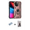MARSİLYAN™- iPhone 13 Pro Max Kılıf Ahenk Klasik Koleksiyonu - Siyah Bilvis Hayalet Cam Ekran Koruyucu + Shine Kamera Lens Koruma Cam - MI