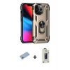 MARSİLYAN™- iPhone 13 Pro Max Kılıf Ahenk Klasik Koleksiyonu - Siyah Bilvis Hayalet Cam Ekran Koruyucu + Shine Kamera Lens Koruma Cam - MI