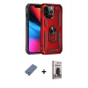 MARSİLYAN™- iPhone 13 Pro Max Kılıf Ahenk Klasik Koleksiyonu - Siyah Bilvis Hayalet Cam Ekran Koruyucu + Metal Kamera Lens Koruma Cam - AKYL