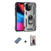 MARSİLYAN™- iPhone 13 Pro Max Kılıf Ahenk Klasik Koleksiyonu - Siyah Bilvis Hayalet Cam Ekran Koruyucu + Metal Kamera Lens Koruma Cam - AKYL