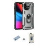 MARSİLYAN™- iPhone 13 Pro Max Kılıf Ahenk Klasik Koleksiyonu - Siyah Bilvis Hayalet Cam Ekran Koruyucu + Shine Kamera Lens Koruma Cam - MI