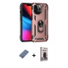 MARSİLYAN™- iPhone 13 Pro Max Kılıf Ahenk Klasik Koleksiyonu - Siyah Bilvis Hayalet Cam Ekran Koruyucu + Metal Kamera Lens Koruma Cam - AKYL