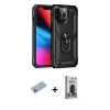 MARSİLYAN™- iPhone 13 Pro Max Kılıf Ahenk Klasik Koleksiyonu - Siyah Bilvis Hayalet Cam Ekran Koruyucu + Shine Kamera Lens Koruma Cam - MI