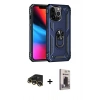 MARSİLYAN™- iPhone 13 Pro Max Kılıf Ahenk Klasik Koleksiyonu - Siyah Bilvis Hayalet Cam Ekran Koruyucu + Raze Metal Kamera Lens - GD