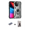 MARSİLYAN™- iPhone 13 Pro Max Kılıf Ahenk Klasik Koleksiyonu - Siyah Bilvis Hayalet Cam Ekran Koruyucu + Renkli Kamera Lens Koruma Cam - PE