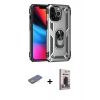 MARSİLYAN™- iPhone 13 Pro Max Kılıf Ahenk Klasik Koleksiyonu - Siyah Bilvis Hayalet Cam Ekran Koruyucu + Renkli Kamera Lens Koruma Cam - SI