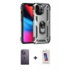 MARSİLYAN™- iPhone 13 Pro Max Kılıf Ahenk Klasik Koleksiyonu - Siyah Joko 5D Cam + Neon Fosforlu Kamera Lens - BZ