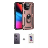 MARSİLYAN™- iPhone 13 Pro Max Kılıf Ahenk Klasik Koleksiyonu - Siyah Joko 5D Cam + Neon Fosforlu Kamera Lens - BZ